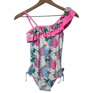 KALAWALK GIRLS FLORAL SWIMSUIT SIZE  NWT